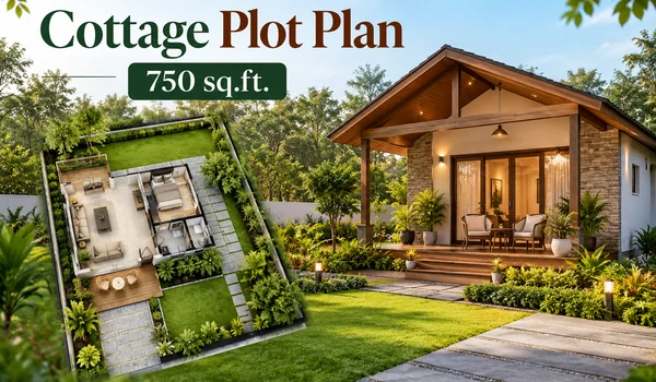 Godrej Elanor Cottage Plot Plan – 750 Sq.Ft. Godrej Elanor Cottage Plot plan layout – 750 sq.ft. plot at Thiruporur